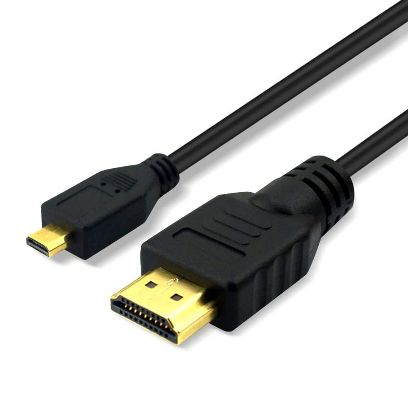 CBUS 25ft HDMI to Micro HDMI Cable for Sony FDR-AX53 Handycam, HXR-NX80, FDR-AX700, HDR-CX405, FDR-AX100, Panasonic Camcorder HC-V800, HC-WXF1, HC-VXF990, HC-VX981K, HC-V770K, HC-V100 Zoom Q2n, Q4n Q8 - Image 1